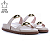 PAPETE FEMINA ASHLEY EM COURO LEGÍTIMO OFF WHITE - Imagem 1