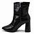 Bota Aurora em Couro Legitimo Croco Preto - Imagem 5