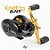 Carretilha Albatroz Krait BG Black 6 Rol. c/ Vel. 7.0:1 Drag 15kg - Imagem 1