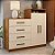 COMODA 2P 4G AUREA COM PE AMENDOLA/OFF WHITE - Imagem 1