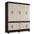 Guarda-Roupa 10 Portas 3 Gavetas New Murano - Ebano / Off White - Demóbile - Imagem 1