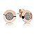 Brinco Feminino Prata 925 Banhado Ouro Rosé - Imagem 1