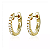 Brinco Argola Em Prata 925 Com Banho Em Ouro 18k - Imagem 1