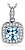 Conjunto Jóias Anel Brinco Colar Prata 925 Topázio Azul - Imagem 3