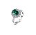 Anel Princesa Em Prata 925 Com Zircônia Verde - Imagem 1