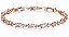 Pulseira Bracelete Banhado A Ouro Rosé - Imagem 1