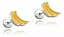 Brinco Baby Banana Prata 925 Legítima - Imagem 1