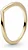 Anel Chevron Banho Ouro 18k - Imagem 1