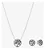 Conjunto Raízes Do Amor Prata 925 Feminino Brinco Colar - Imagem 1