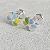 Brinco Infantil De Prata Legítima 925 Flor Resina Colorida - Imagem 2