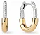Brinco Argola Banhado Ouro 18k Cravejado Zircônias - Imagem 1