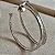 Argola Em Prata 925 E Zirconias - Imagem 3