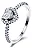 Anel Feminino Prata 925 Legítima Zircônias Elegância Eterna - Imagem 1