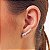 Brinco Ear Cuff Noiva Em Prata 925 Com Pedras Zircônia - Imagem 4
