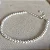 Pulseira Bracelete Perolas Pequenas Prata 925 Legítima - Imagem 3