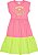 Vestido Momi Verão 2022 Color Rosa e Amarelo Neon - Imagem 2