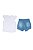 Conjunto Feminino Blusa Cotton e Shorts Jeans Confort Have Fun 01 ao 03 - Imagem 3