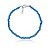 Pulseira com água marinha indiana (ródio branco) - Imagem 1