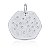 Pingente hexagonal com zircônias (ródio branco) - Imagem 1