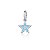 Pingente estrela azul com zircônia (ródio branco) - Imagem 1