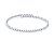 Pulseira maleável com bolinhas (ródio branco) - Imagem 1