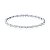 Pulseira maleável com zircônias (ródio branco) - Imagem 1