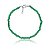 Pulseira com esmeraldas indianas (ródio branco) - Imagem 1