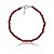 Pulseira com rubis indianos (ródio branco) - Imagem 1