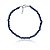 Pulseira com safiras indianas (ródio branco) - Imagem 1