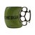 Caneca Soco Inglês Energia Estilo Militar Porcelana Verde - Imagem 3
