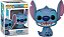 Pop Funko Stitch #1045 Lilo E Stitch Sentado Oficial Disney - Imagem 1