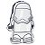 Almofada 3D Stormtrooper Aveludada Oficial Star Wars Disney - Imagem 3