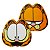 Almofada 3D Garfield Rosto Feliz E Triste 40x40 Cm Oficial - Imagem 1