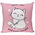 Almofada Gata Gato Gatinhos Aveludada I Love Cats Quadrada - Imagem 2