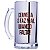 Caneca De Chopp Frase Cerveja Só Faz Mal Quando Falta! De Vidro Eletrostática 450 Ml - Imagem 2