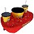 Kit Snoopy Almofada Suede + Balde Pipoca + 2 Copos Oficial Peanuts - Imagem 2