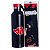 Garrafa Naruto Nuvens Akatsuki Térmica Gigante De Metal Preto 800ML Com Alça Oficial VIZ - Imagem 1