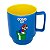 Caneca Super Mario Empilhável Porcelana Azul 400ML Oficial Nintendo - Imagem 3