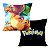 Almofada Pokémon Charizard e Charmander Aveludada Quadrada 40cmX40cm - Imagem 1