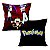 Almofada Pokémon Jessie James e Meowth Aveludada Quadrada 40cmX40cm - Imagem 1