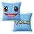 Almofada Pokémon Squirtle Azul Anime Aveludada Quadrada 25x25Cm - Imagem 1