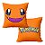Almofada Pokémon Charmander Anime Aveludada Quadrada 25x25Cm - Imagem 1