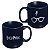 Mini Caneca Harry Potter Empilhável Porcelana Preta 100ML Oficial WB - Imagem 1
