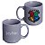 Mini Caneca Harry Potter Hogwarts Brasão Empilhável Porcelana Cinza 100ML Oficial WB - Imagem 1