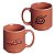 Mini Caneca Naruto Konoha Empilhável Cerâmica Laranja 100ML Oficial VIZ - Imagem 1