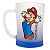 Caneca Chopp Super Mario Let's-A-Go! Vidro Fosco 650ML Oficial Nintendo - Imagem 2