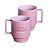 Caneca Nossa Amizade é Eterna Empilhável Porcelana Rosa 400ML - Imagem 1