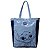 Bolsa De Shopping Rosto Stitch Azul Multiuso Oficial Disney - Imagem 1