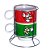 Super Mario E Luigi Torre Com 2 Canecas Porcelana + Suporte Metal Oficial Nintendo - Imagem 1