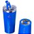 Copo Térmico Zona Criativa Forever Cheers Gelado E Quente 500ml Azul Com Tampa E Abridor De Garrafas Original - Imagem 1